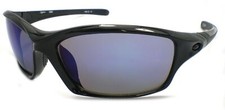 BLOC Sunglasses DAYTONA Shiny Black with Blue Mirror Cat.3 Lenses XB60