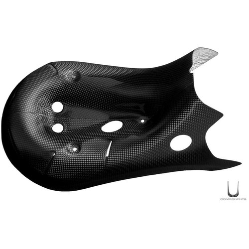 Heat shield under seat carbon - under-seat,