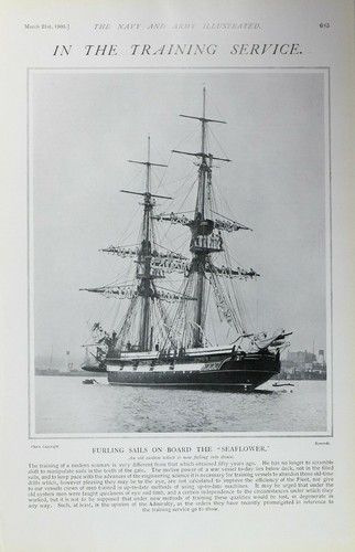 1903 print furling sails - furling, on