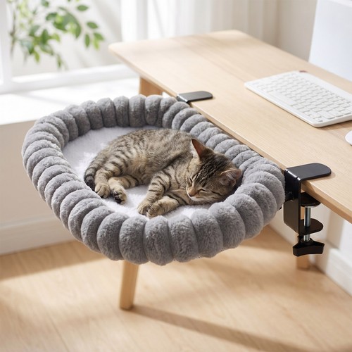 Clip folding cat hammock - clip-on,