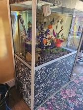 320L fluval tropical aquarium fish tank with cabinet