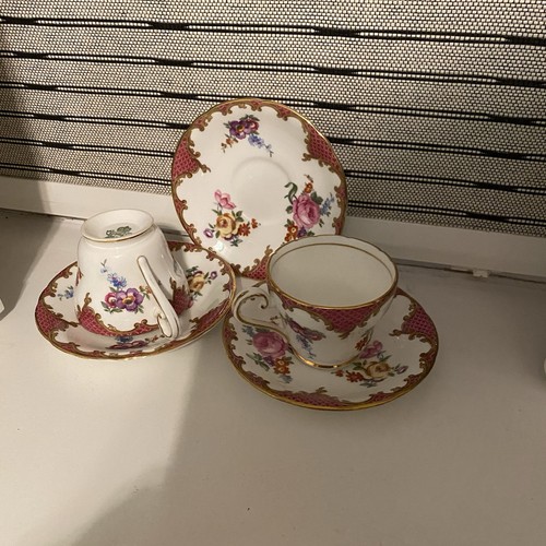 Aynsley china cups saucers - aynsley,
