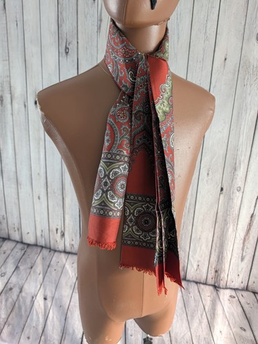 Vintage gents paisley scarf - paisley, in