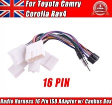 16 Pin Car Stereo Harness for Toyota w/ JBL AMP Support - Plug & Play ISO Cable