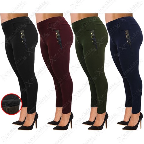Ladies plus fur lined - plus, pu