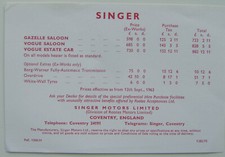Singer Gazelle Vogue Price