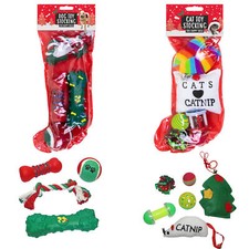 Christmas Stocking with Toys Gift for Pets - Choose Design