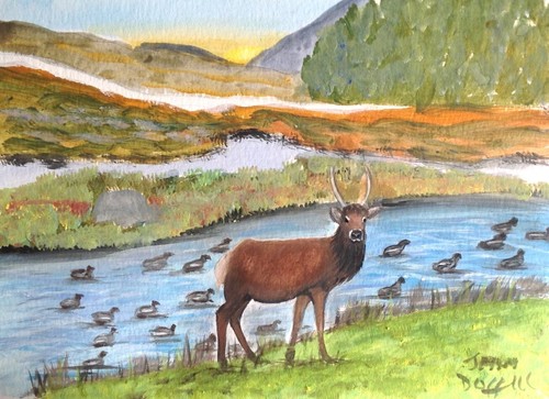 Original water colour painting - original,