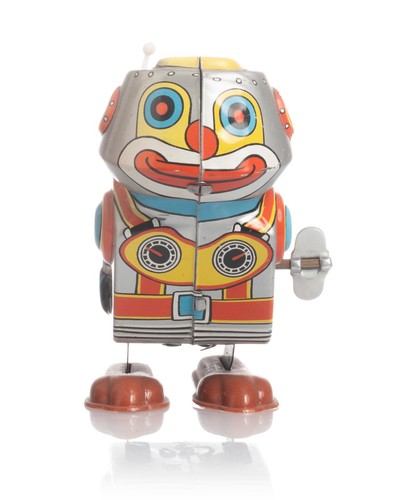 Silver space hopper - robot, yone