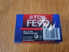 TDK FE90 blank audio cassette
