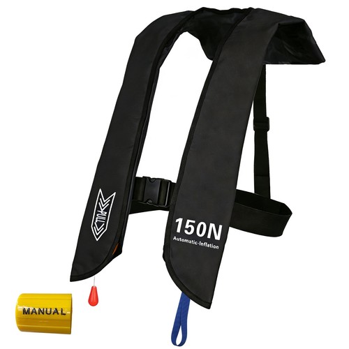 Inflatable life jacket - inflatable, for