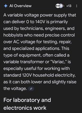 A/C Variable Voltage Power