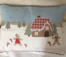 Laura Ashley Christmas Theme Cushion & LA Duck Feather Pad.