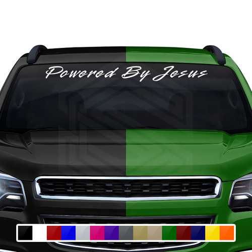 Powered jesus decal sticker - decal,