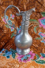 Vintage Pewter Jug 17cm tall-
