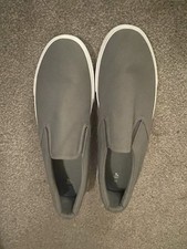 Men’s Grey Slip On Canvas
