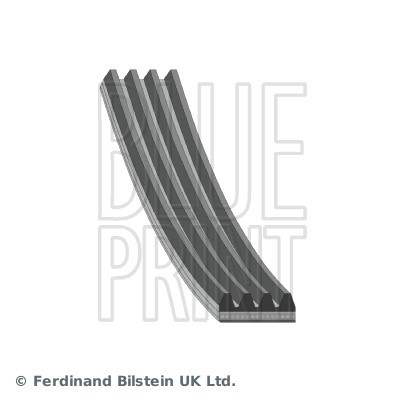 Ad04r1020 blue print ribbed - blue, v-ribbed