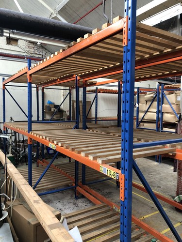 Pallet racking and beams - and,