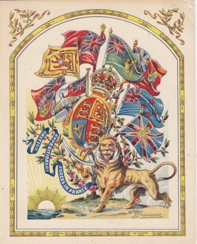1916 ww1 christmas card - ww1,