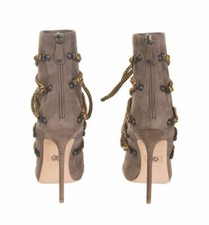 RRP €1200 DSQUARED leather High Heels ankle boots shoes size 38 37