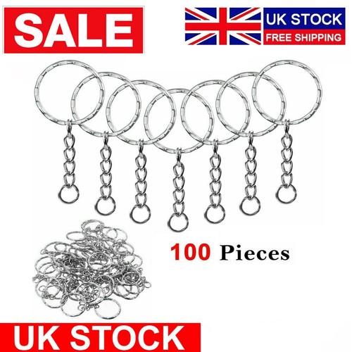 100pcs silver keyring blanks - keyring,
