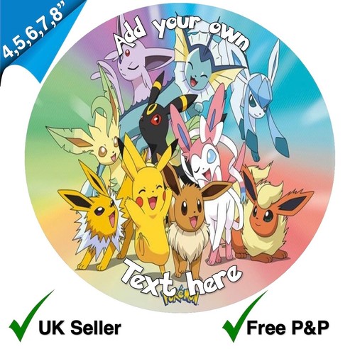 Pokemon personalised edible - pokemon,