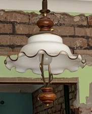 vintage 70s Pull Down ceiling light