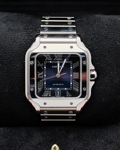 Cartier santos wssa0071 blue - cartier,