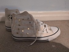 White And Pale Pink Converse