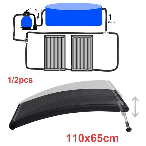 Curved pool solar heating - pool,