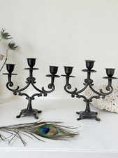Pair vintage brass three - of,