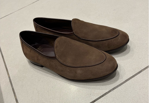 Loake belgrave flint suede - loake,