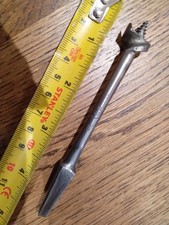 VINTAGE Wm RIDGWAY SHEFFIELD 1066 centre BIT 5/8" old woodboring tool pitted