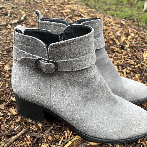 Tamaris grey suede ankle - suede, boots