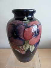 STUNNING ANTIQUE LARGE MOORCROFT POTTERY PANSY VASE