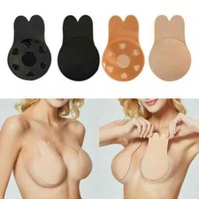 Silicone Invisible Strapless Bra Push Up Adhesive Rabbit Lift Up Stick On Bra UK