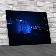 Tower Bridge London Poppies By Paul Cummins Tom Blue Canvas Print Large Picture