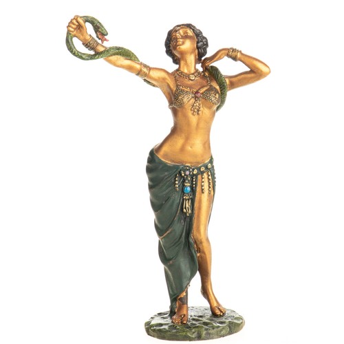 Bronze sculpture snake - bronze, a