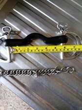 Rubber Slotted Kimblewick Bit 5.5 Ported Mouth Horse Bit