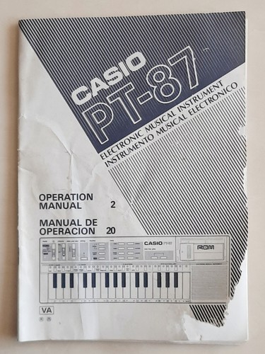 Original casio keyboard - casio, pt-87