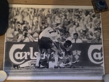 Paul Gascoigne The Dentist Chair LE Artist Sketch Gazza Tottenham spurs England 