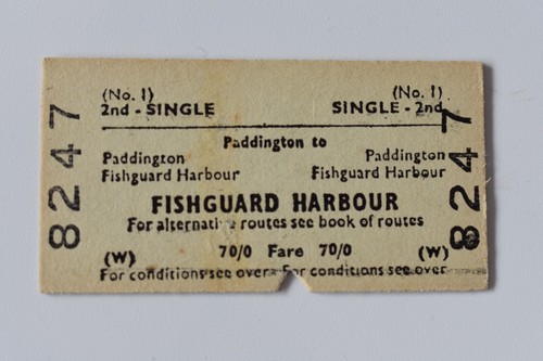 British railway ticket - british,
