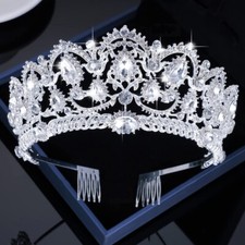 Wedding Bridal Princess Crystal Rhinestone Prom Hair Crown Tiara Headband