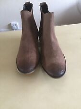AM Shoe Company Brown Faux Leather Roamers Shoes  In UK 8. Brown