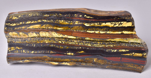 Banded tiger iron polished - banded,