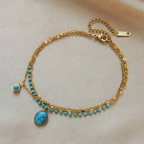 Gold tone cable chain - cable,