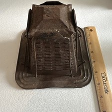 Antique Camping Toaster Rustic Primitive 4 Slice Tin Stove Open Flame Vintage
