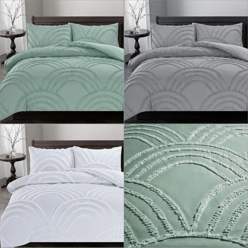 Zara chenille tufted duvet - tufted,