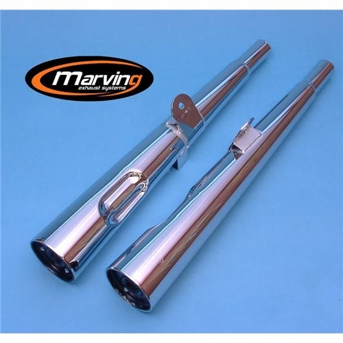 Marving pair exhaust mufflers - exhaust,