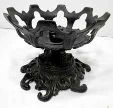 Cast Iron Black Candle Holder